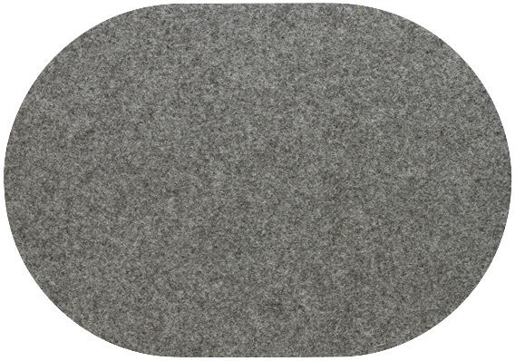 Daff Wollfilz Placemat ovaal - 340x420mm - Flannel Melange