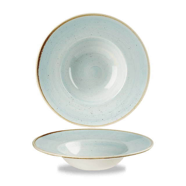Churchill Stonecast Bord diep met brede rand - Ø240mm - 0.284Ltr - Duck Egg Blue