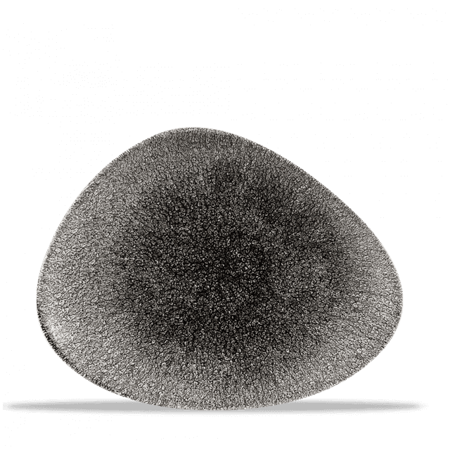 Churchill Studio Prints Raku Bord plat driehoek - 265x205mm - Quartz Black