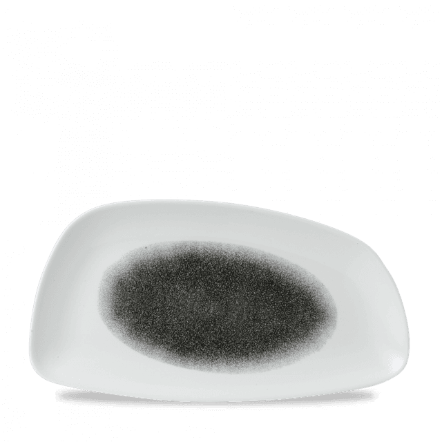 Churchill Studio Prints Raku Bord plat geo - 350x185mm - Quartz Black