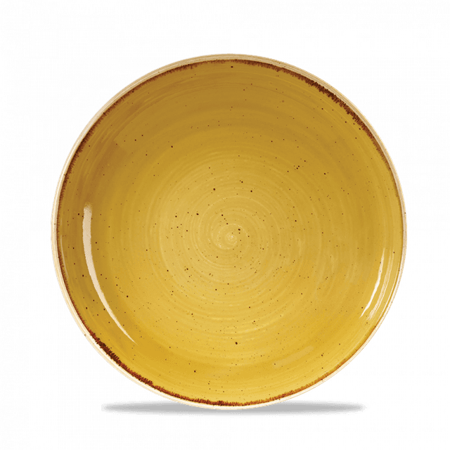 Churchill Stonecast Coupebord diep - Ø248mm - 1.14Ltr - Mustard