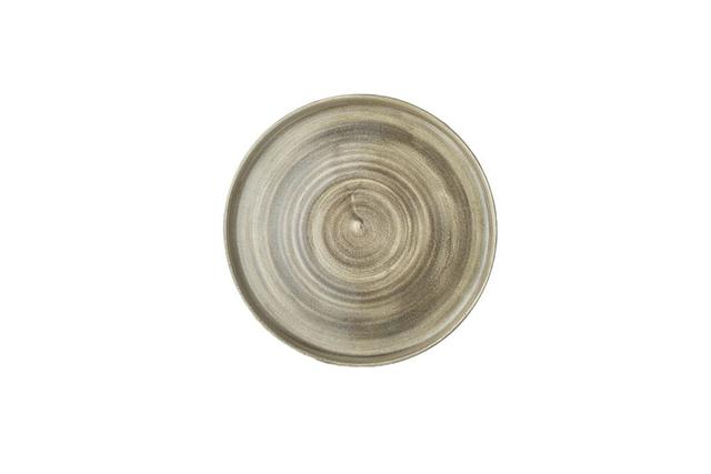 Churchill Stonecast Patina Bord plat met opstaande rand - Ø210mm - Antique Taupe