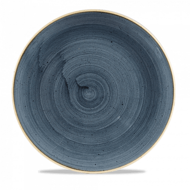 Churchill Stonecast Coupebord plat - Ø288mm - Blueberry