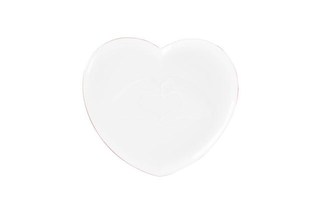 RAK Cliché Bord plat met reliëf - 283x250x23mm - Red/White