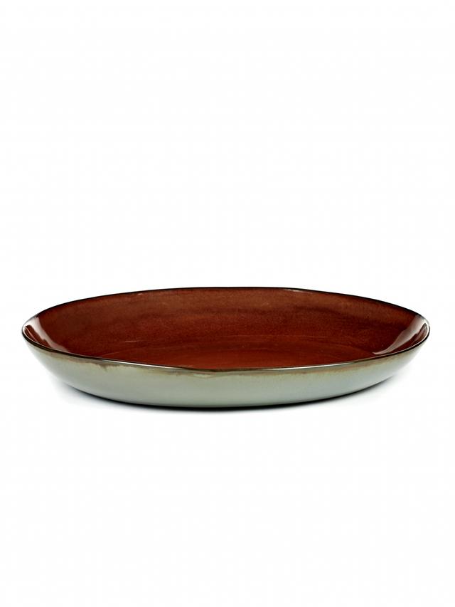 Serax Serveerschaal - Ø355mm - H 80mm - Rust/smokey blue