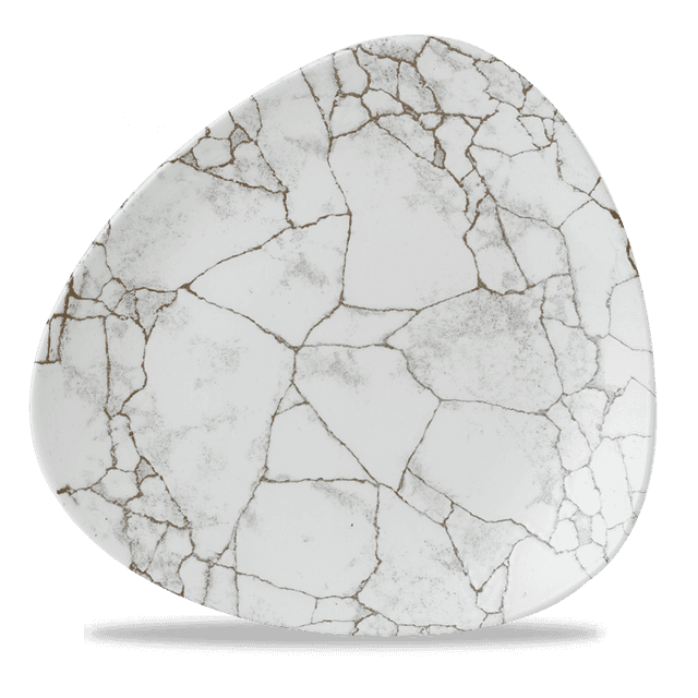 Churchill Studio Prints Kintsugi Bord plat driehoek - B 285mm - Agate Grey