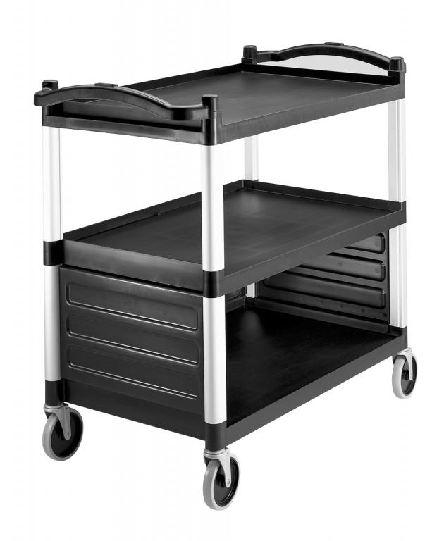 Cambro Serveerwagen 3-laags - Zwart