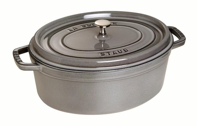 Staub Cocotte ovaal - 375x310x167mm - Grafietgrijs