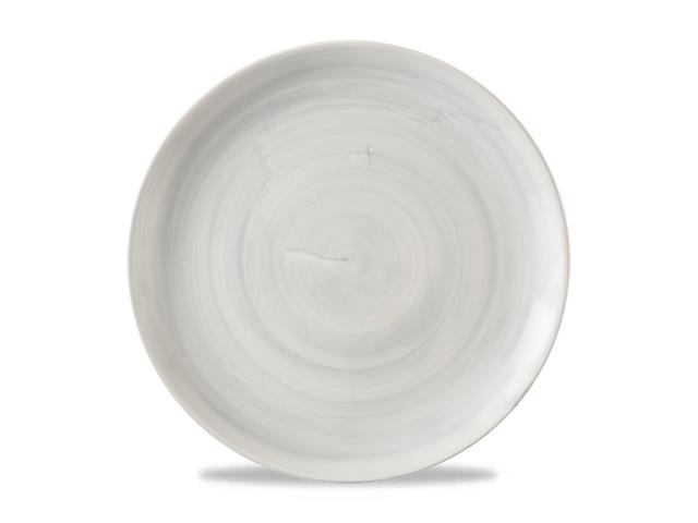 Churchill Stonecast Canvas Coupebord plat - Ø288mm - Grey