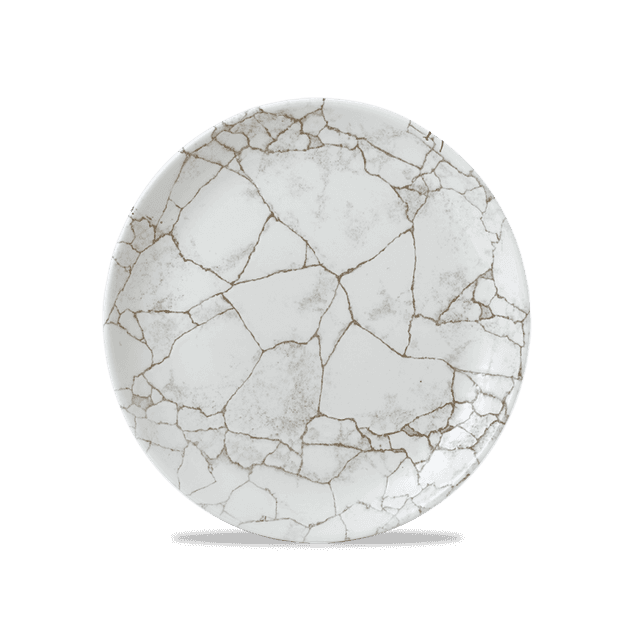 Churchill Studio Prints Kintsugi Coupebord plat - Ø217mm - Agate Grey