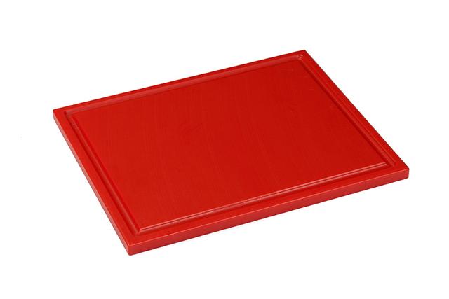 Interlux Snijplank met sapgoot - 600x400x15mm - Rood