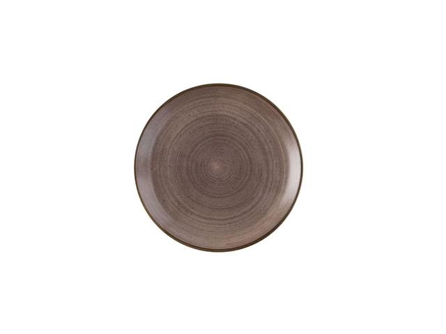 Churchill Stonecast Raw Coupebord plat - Ø288mm - Brown