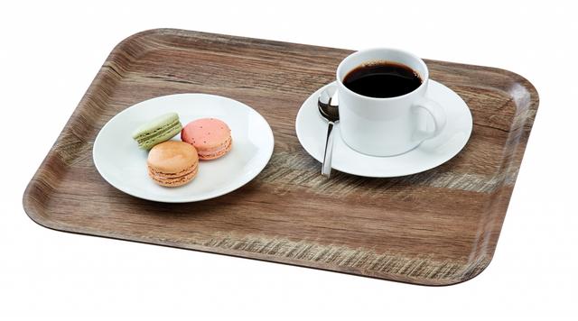 Cambro Dienblad Madeira - 330x430mm - Dark Oak