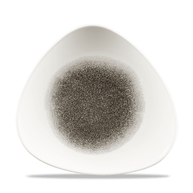 Churchill Studio Prints Raku Bord plat driehoek - B 245mm - Quartz Black