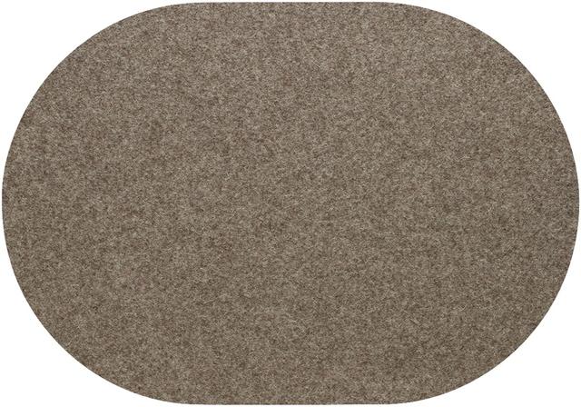 Daff Wollfilz Placemat ovaal - 340x420mm - Stone Melange