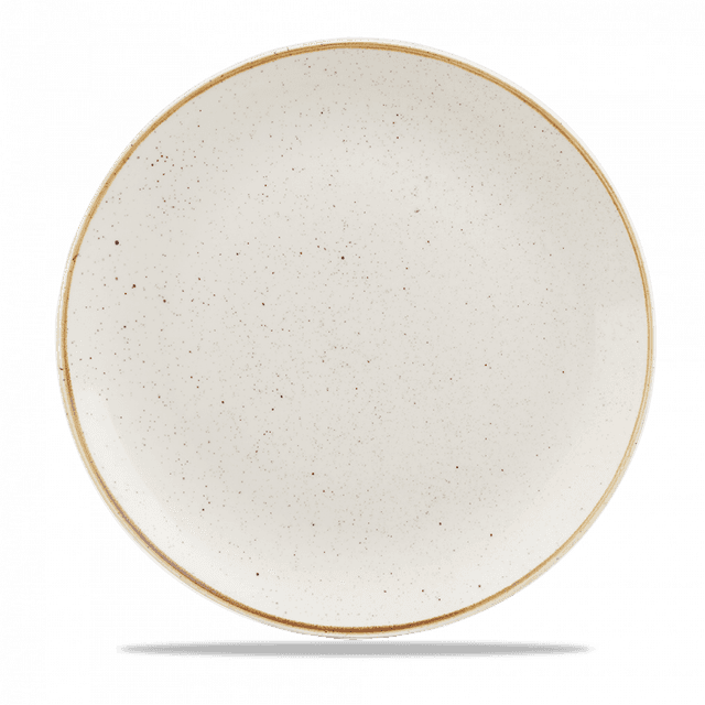 Churchill Stonecast Coupebord plat - Ø288mm - Barley White