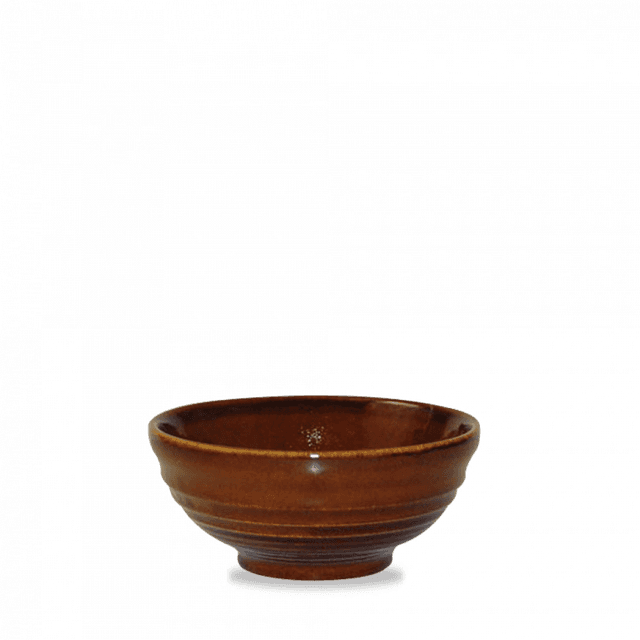 Churchill Bit on the Side Snackschaal geribbeld - Ø120mm - 0.28Ltr - Cinnamon Brown