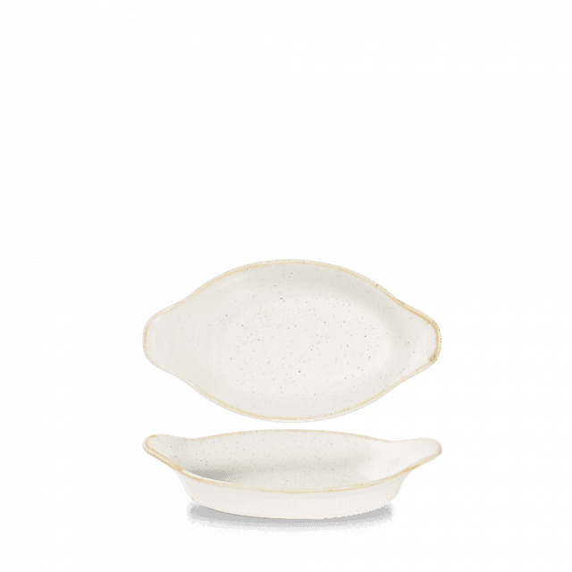 Churchill Stonecast Schaal ovaal - 205x113mm - Barley White