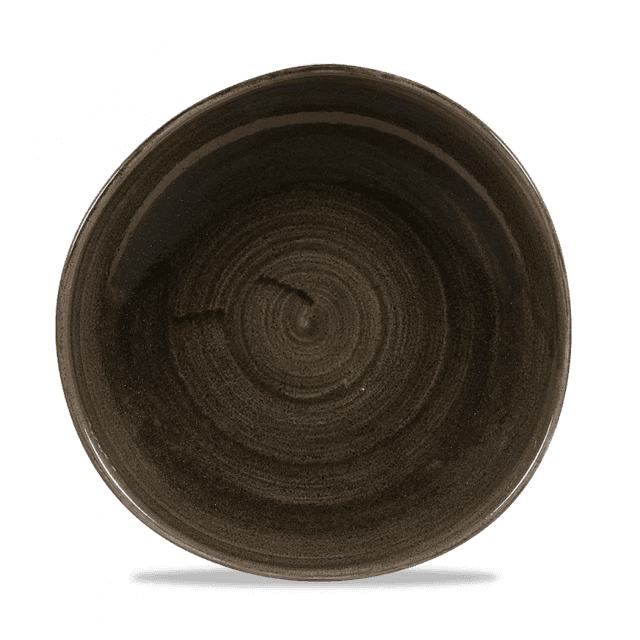 Churchill Stonecast Patina Bord plat organisch - Ø286mm - Iron Black