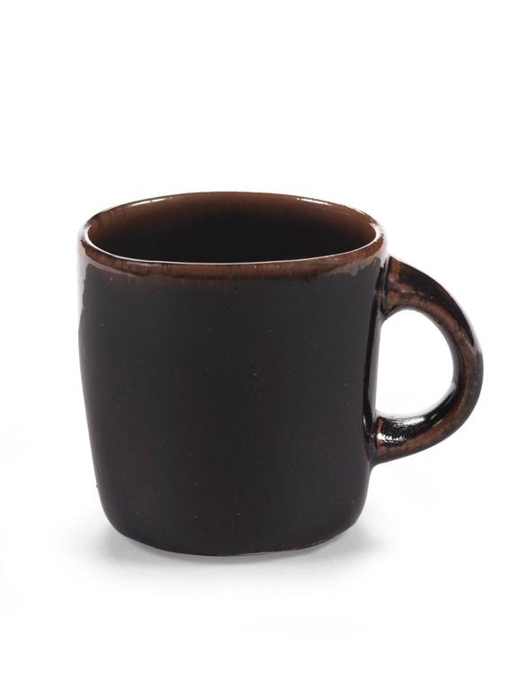 Serax Out of Lines Mok - 0.3Ltr - Zwart/bruin