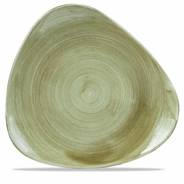 Churchill Stonecast Patina Bord plat driehoek - B 311mm - Burnished Green