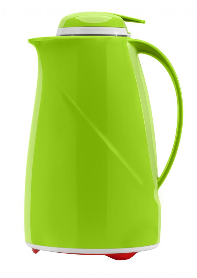 Helios Wave Push Thermoskan kunststof - 1.5Ltr - Kiwi