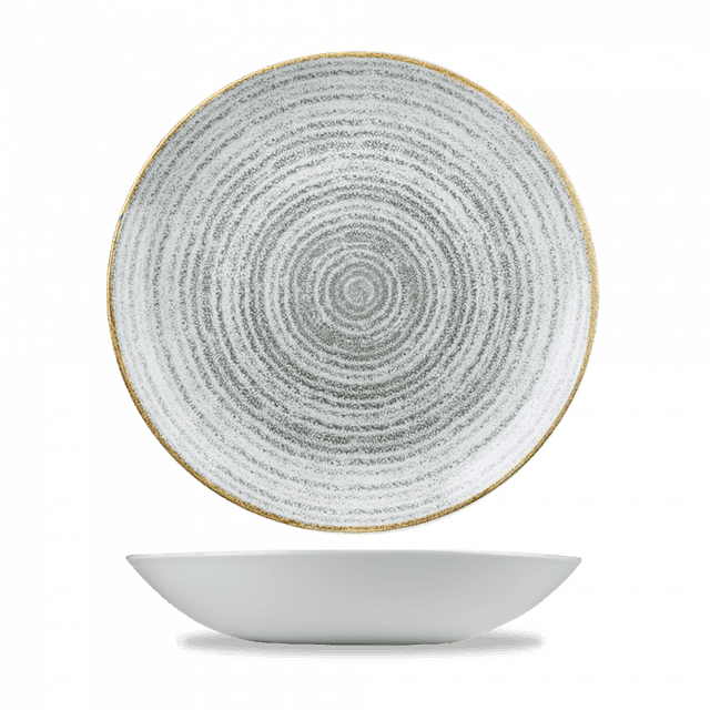 Churchill Studio Prints Homespun Coupebord diep - Ø248mm - 1.14Ltr - Stone Grey