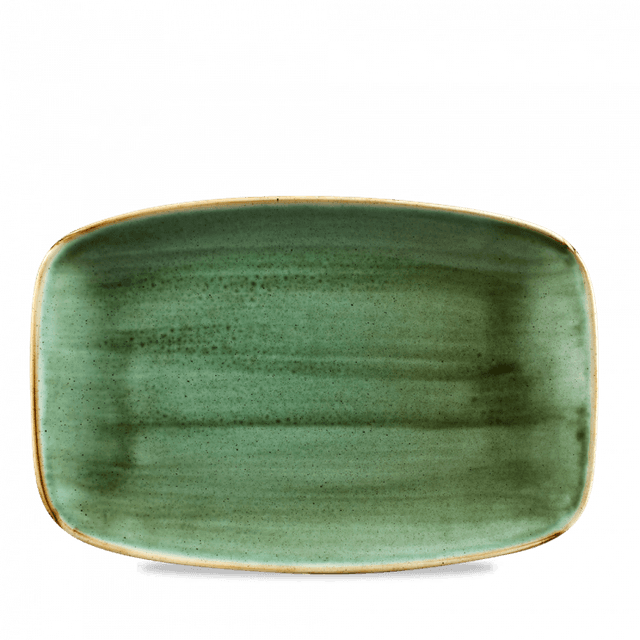 Churchill Stonecast Bord plat langwerpig - 300x199mm - Samphire Green