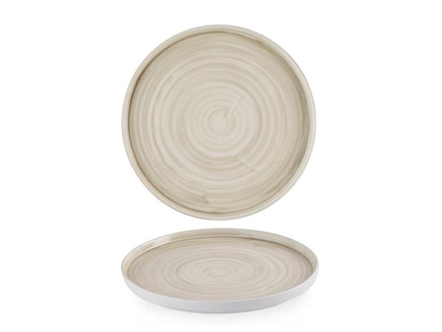 Churchill Stonecast Canvas Bord plat met opstaande rand - Ø260mm - Natural
