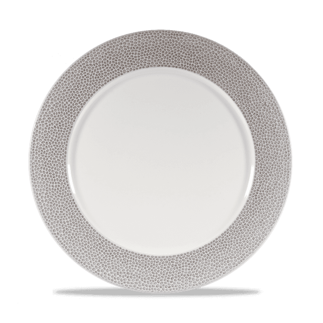 Churchill Isla Spinwash Presentatiebord plat met rand - Ø305mm - Shale Grey