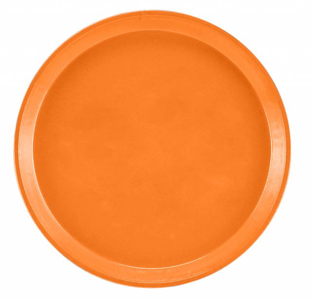 Cambro Camtray rond - Ø280mm - Orange Pizazz
