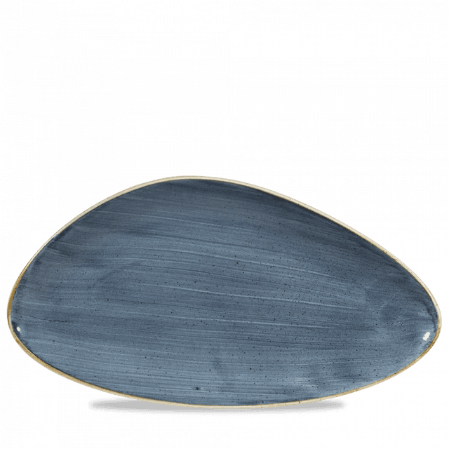 Churchill Stonecast Bord plat driehoek - 355x188mm - Blueberry