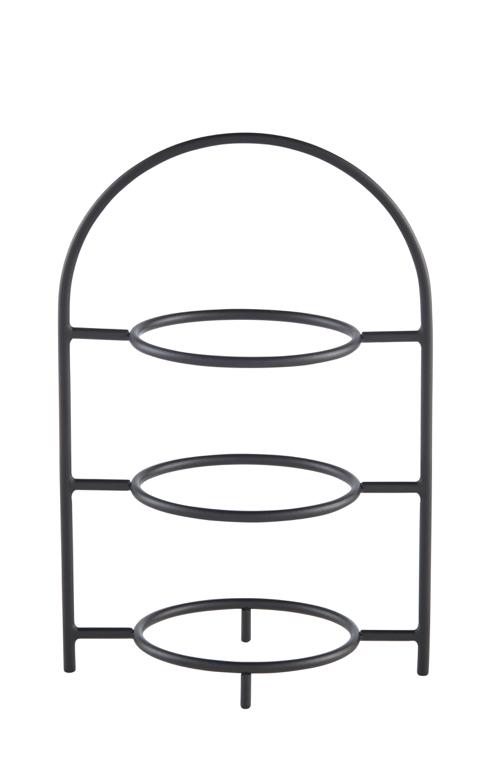 WMF Etagère 3-delig - H 400mm - Zwart