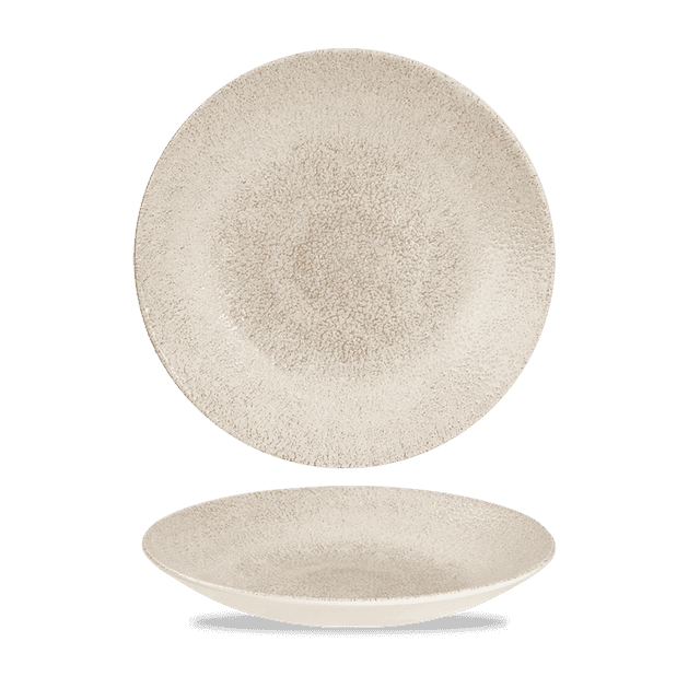 Churchill Studio Prints Raku Coupebord diep laag - Ø255mm - H 35mm - Agate Grey