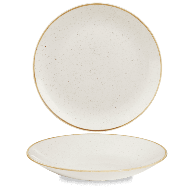 Churchill Stonecast Coupebord diep laag - Ø281mm - H 37mm - Barley White