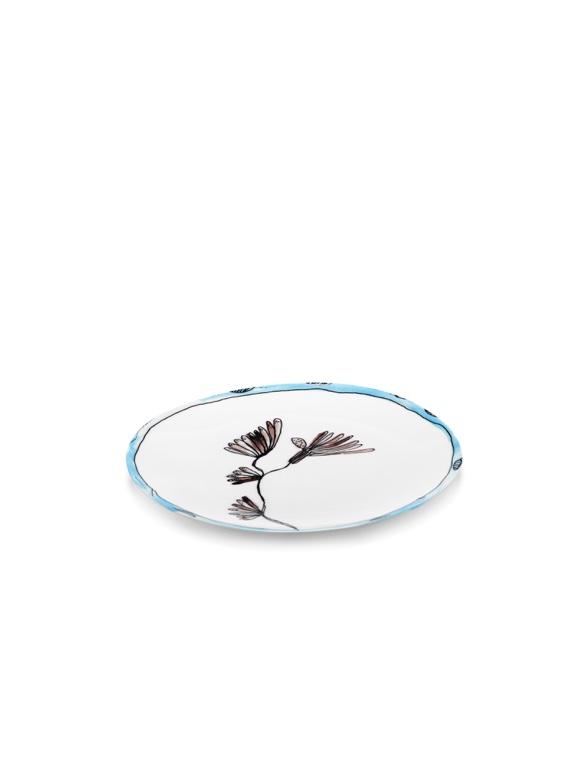 Serax Midnight Flowers Voorgerecht bord - Ø240mm - Camelia Aubergine