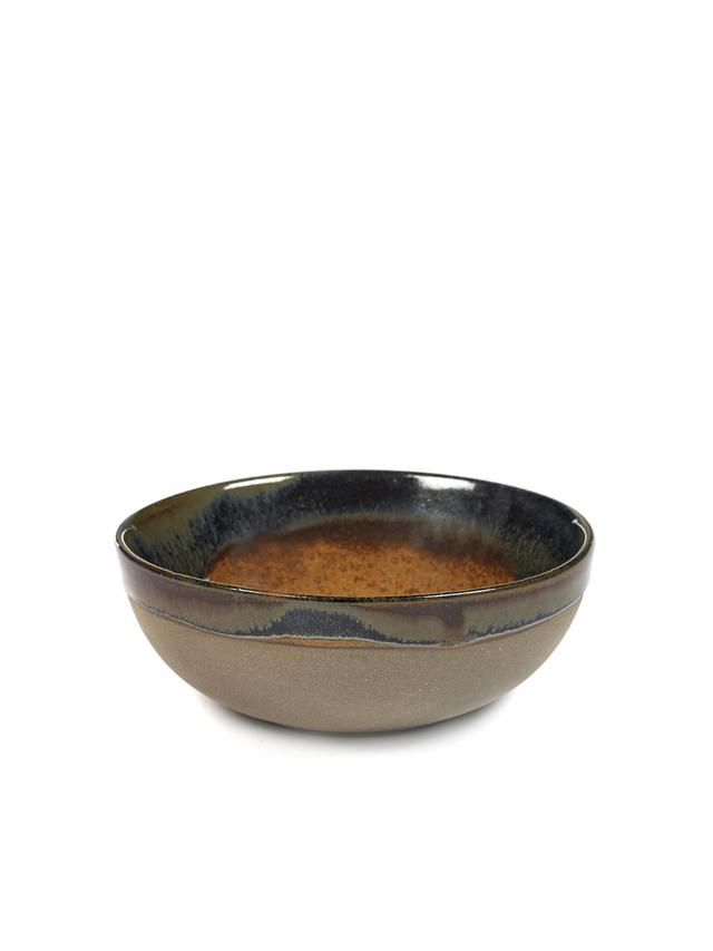 Serax Surface Kom L - Ø130mm - H 50mm - Grey/Rusty brown