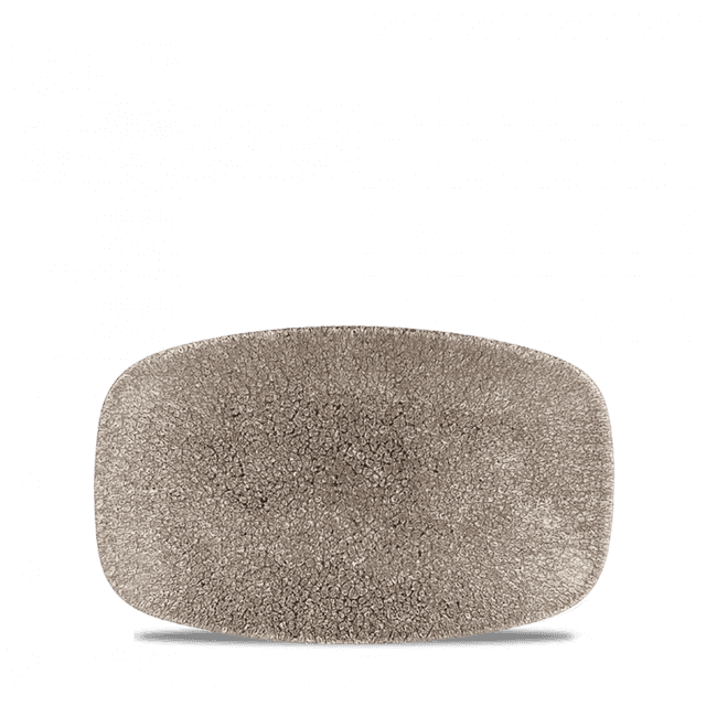 Churchill Studio Prints Raku Bord plat langwerpig - 200x121mm - Quartz Black