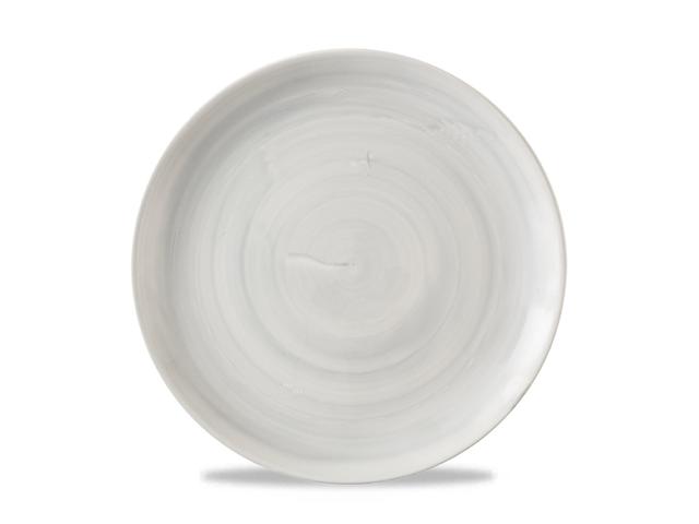 Churchill Stonecast Canvas Coupebord plat - Ø260mm - Grey
