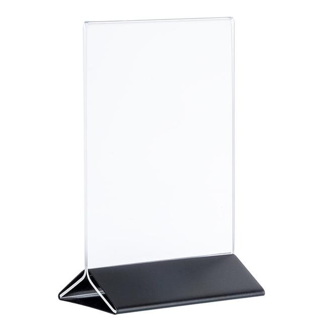 APS Menukaarthouder set 2 stuks - 210x70x320mm - Zwart