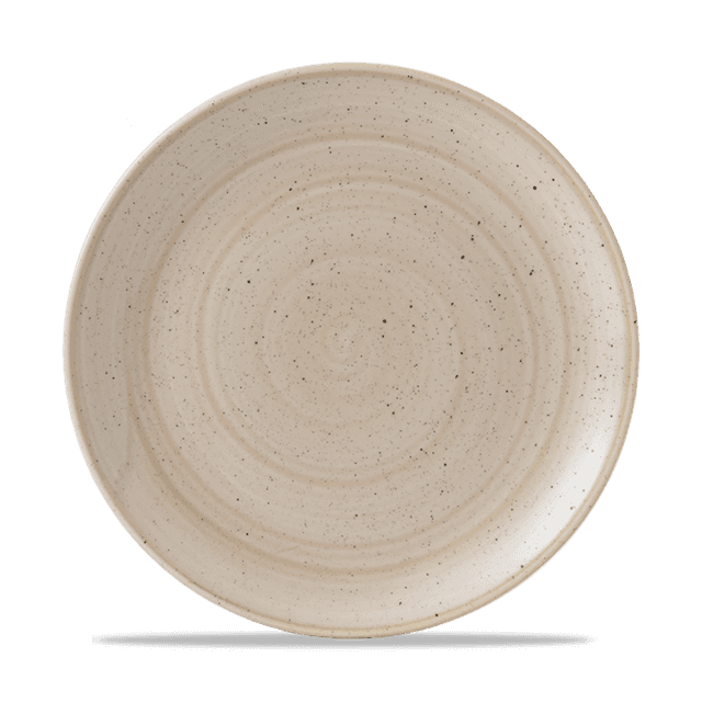 Churchill Stonecast Coupebord plat - Ø260mm - Nutmeg Cream