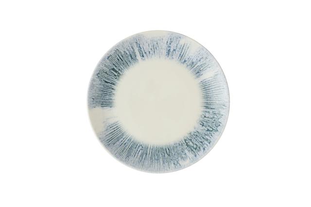 Churchill Inked Lyra Coupebord plat - Ø260mm - Blue