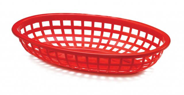 Tablecraft Mand ovaal - 240x150x50mm - Rood