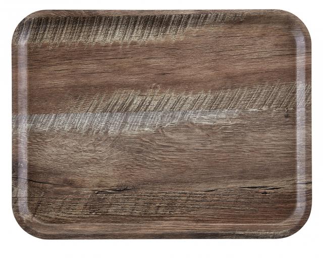 Cambro Dienblad Madeira - 240x350mm - Dark Oak