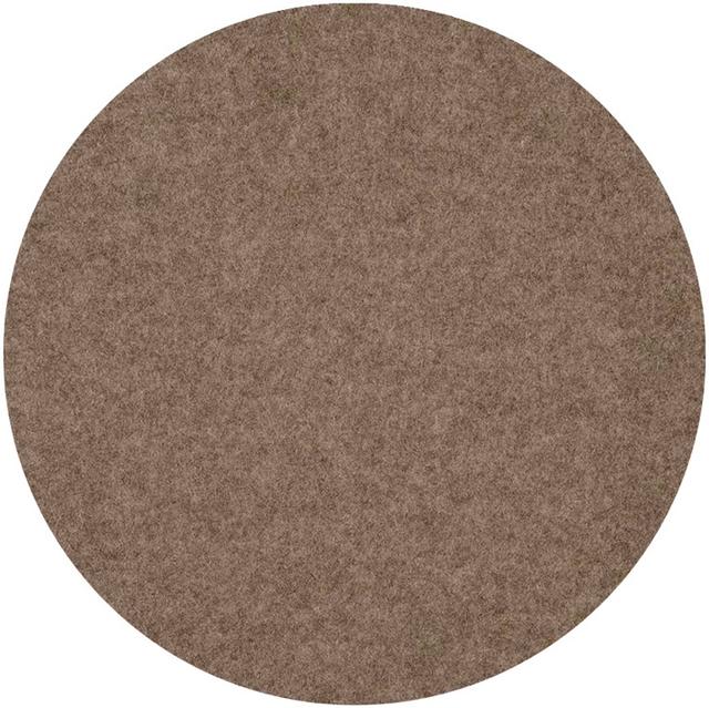 Daff Wollfilz Placemat rond - Ø330mm - Brown Melange