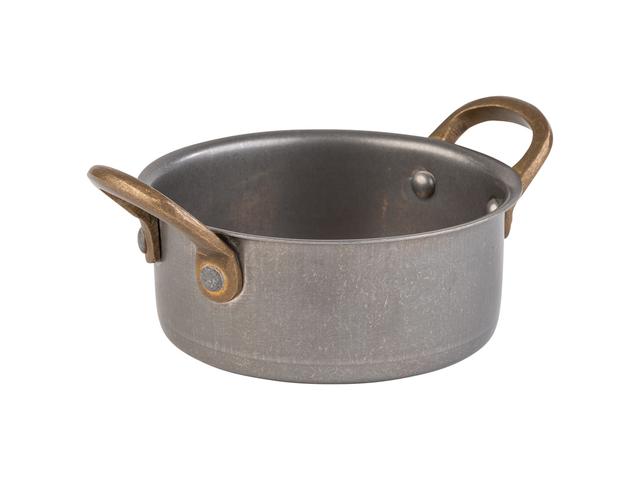 APS Serveerpan Snackholder - Ø115mm - H 50mm - Antiek rvs