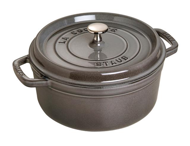 Staub Cocotte rond - Ø240mm - Grafietgrijs