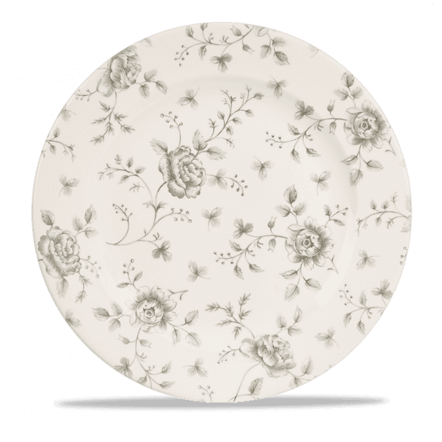 Churchill Vintage Prints Bord plat met decor - Ø305mm - Grey Rose Chintz