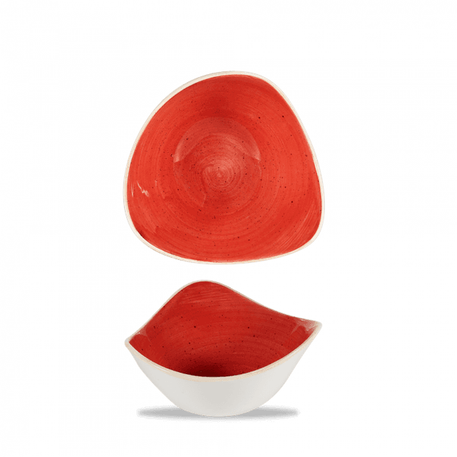 Churchill Stonecast Schaal driehoek - B 185mm - Berry Red