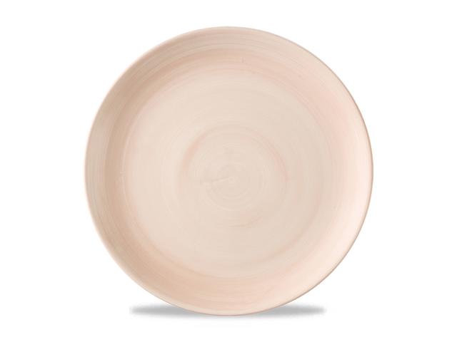 Churchill Stonecast Canvas Coupebord plat - Ø288mm - Coral